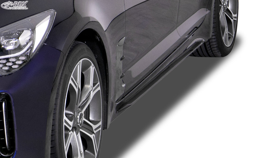 RDX Slim side skirts in gloss black for the Kia Stinger CK – image 6 of 6