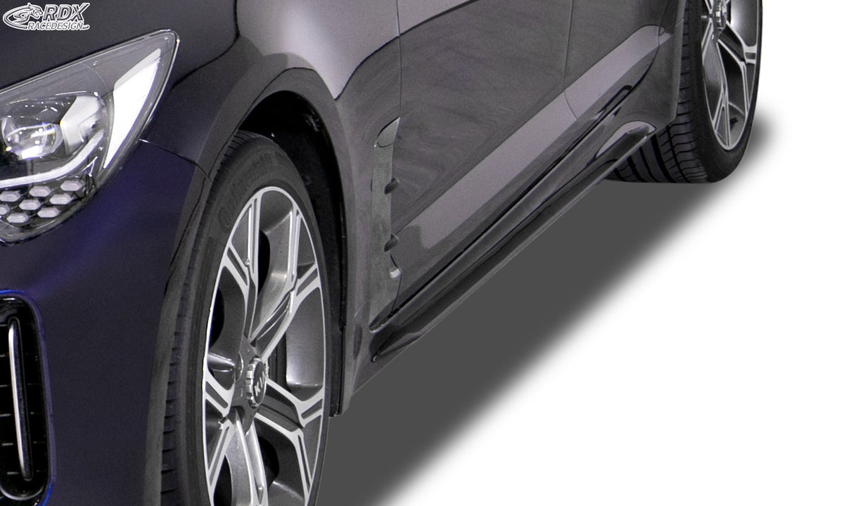 RDX Slim side skirts in gloss black for the Kia Stinger CK – image 6 of 6