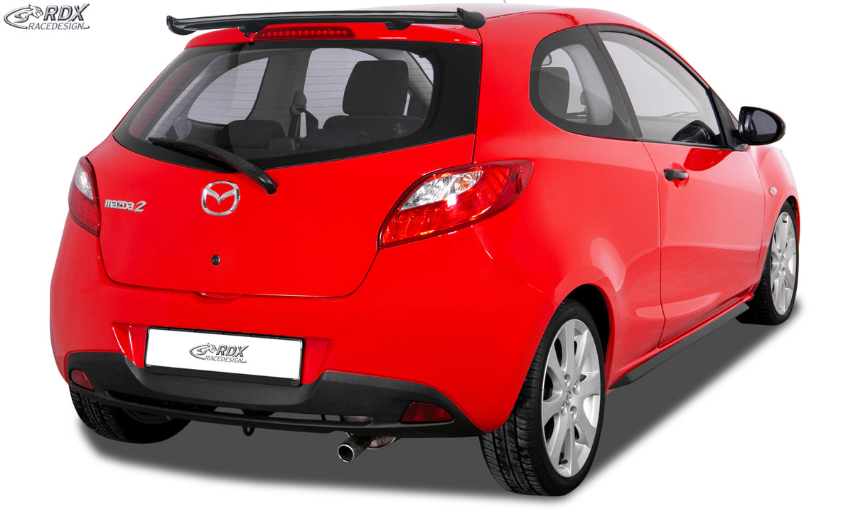 RDX Slim side skirts in gloss black for the Mazda 2 DE (2007–2014) – image 1 of 4