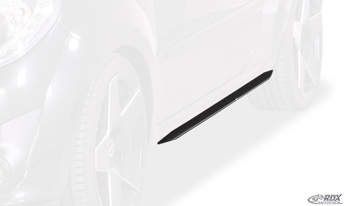 RDX Slim side skirts in gloss black for the Renault Twingo 2 (2007–2014) – image 2 of 3