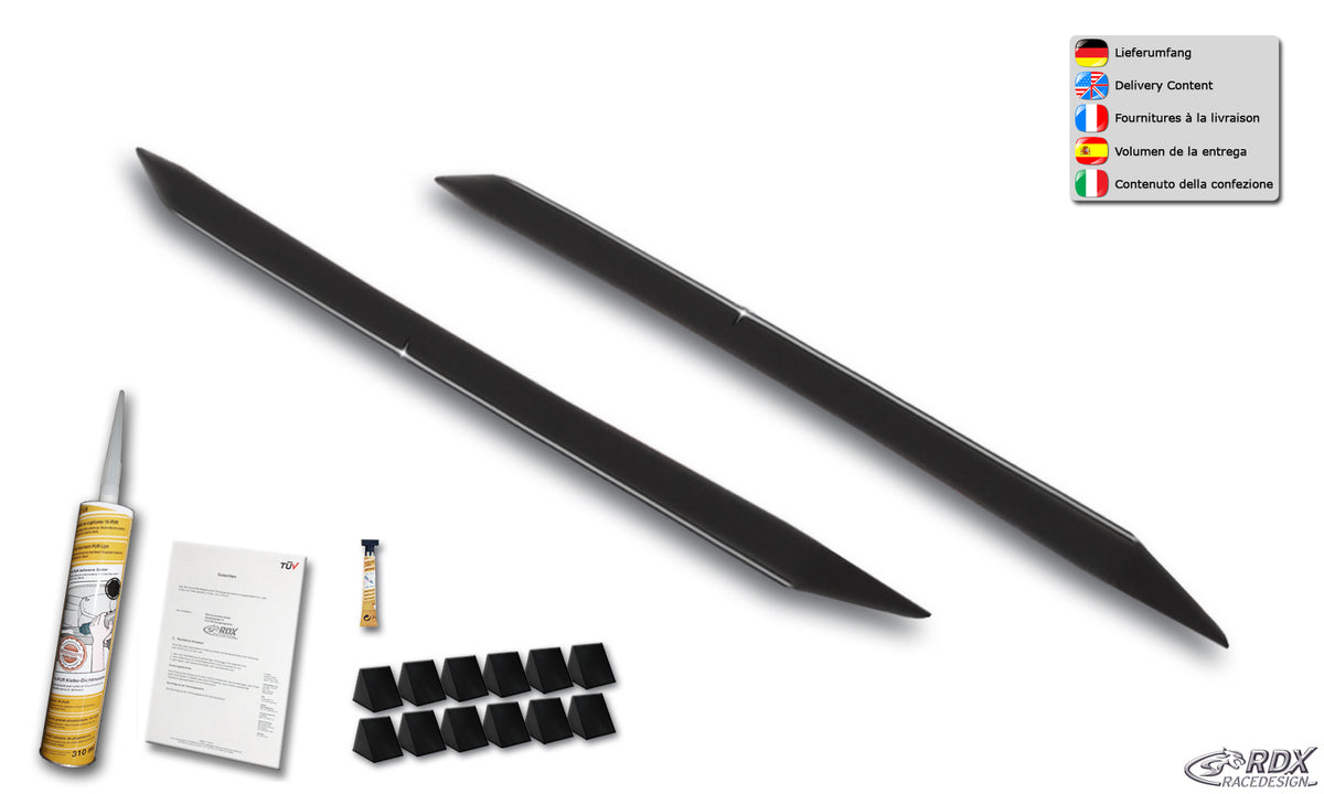RDX Slim side skirts in gloss black for the Toyota Yaris P9 / XP9 / XP9F (2005–2011) – image 3 of 3