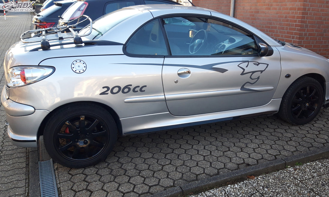 RDX Slim side skirts in gloss black for the Peugeot 206 and 206 CC – image 2 of 3