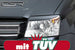 Headlight Covers | Eyebrows for Fiat Panda Type 169 2003-2012