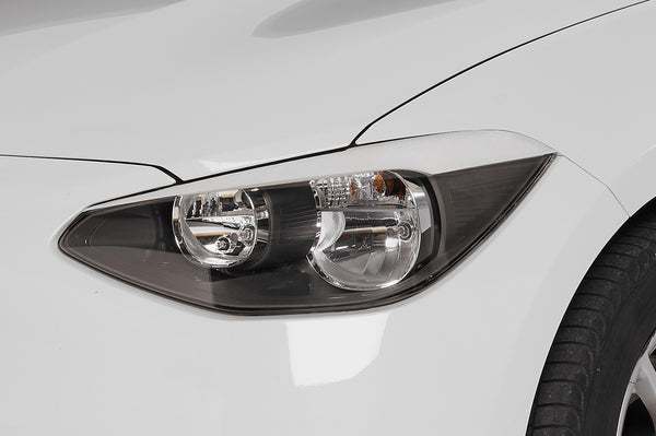 Pestañas de faros para BMW Serie 1 F20 / F21 Pre-LCI 2011-2015, faros halógenos