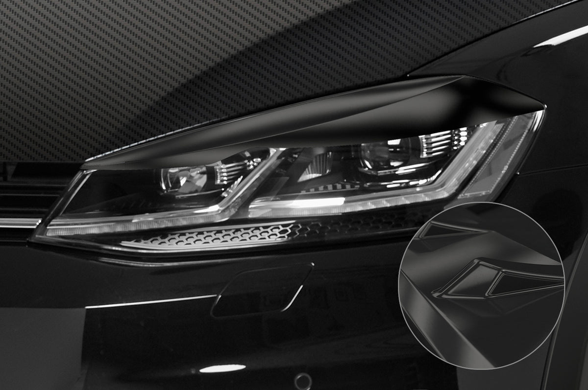 Headlight Covers | Eyebrows for VW Golf 7 Facelift 2017-2021