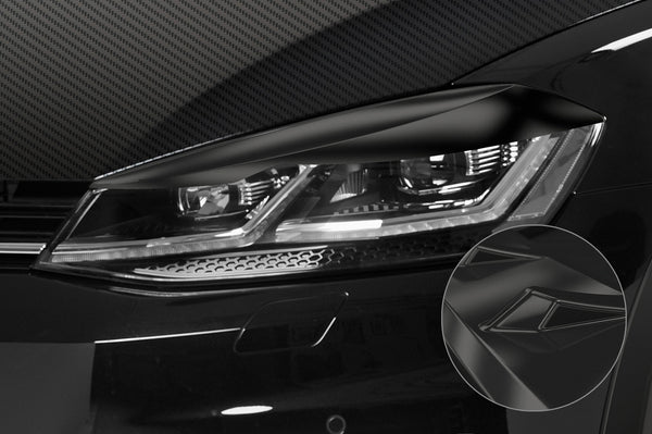 Pestañas de faros para VW Golf 7 Facelift 2017-2021