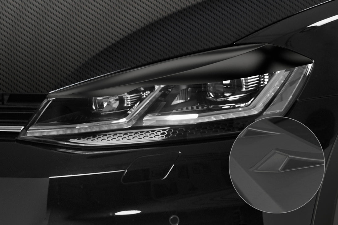 Headlight Covers | Eyebrows for VW Golf 7 Facelift 2017-2021