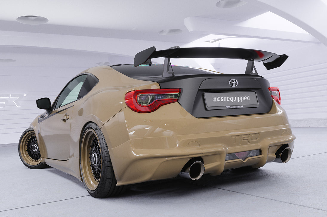 Swan Neck Rear Wing with ABE for Toyota GT 86 (ZN6) / Subaru BRZ 2012-2020
