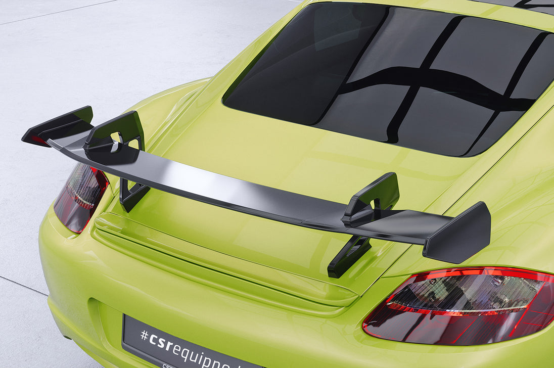 Swan Neck Rear Wing with ABE for Porsche Cayman 987c 2005-2013