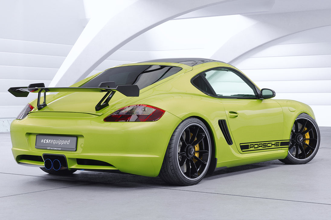 Swan Neck Rear Wing with ABE for Porsche Cayman 987c 2005-2013