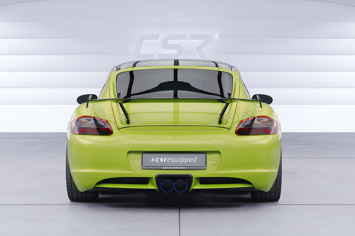 Swan Neck Rear Wing with ABE for Porsche Cayman 987c 2005-2013