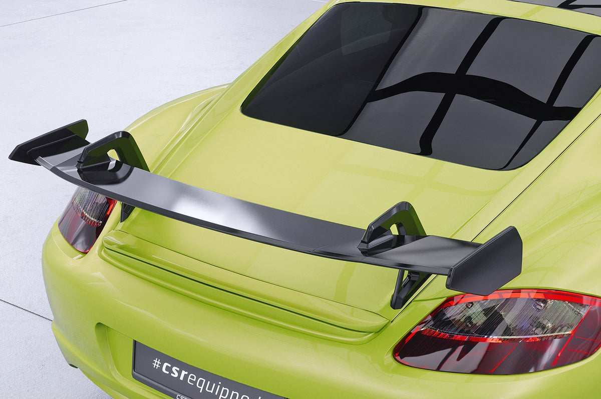 Swan Neck Rear Wing with ABE for Porsche Cayman 987c 2005-2013