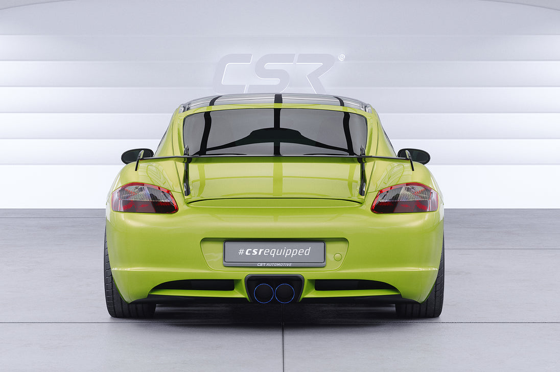 Swan Neck Rear Wing with ABE for Porsche Cayman 987c 2005-2013