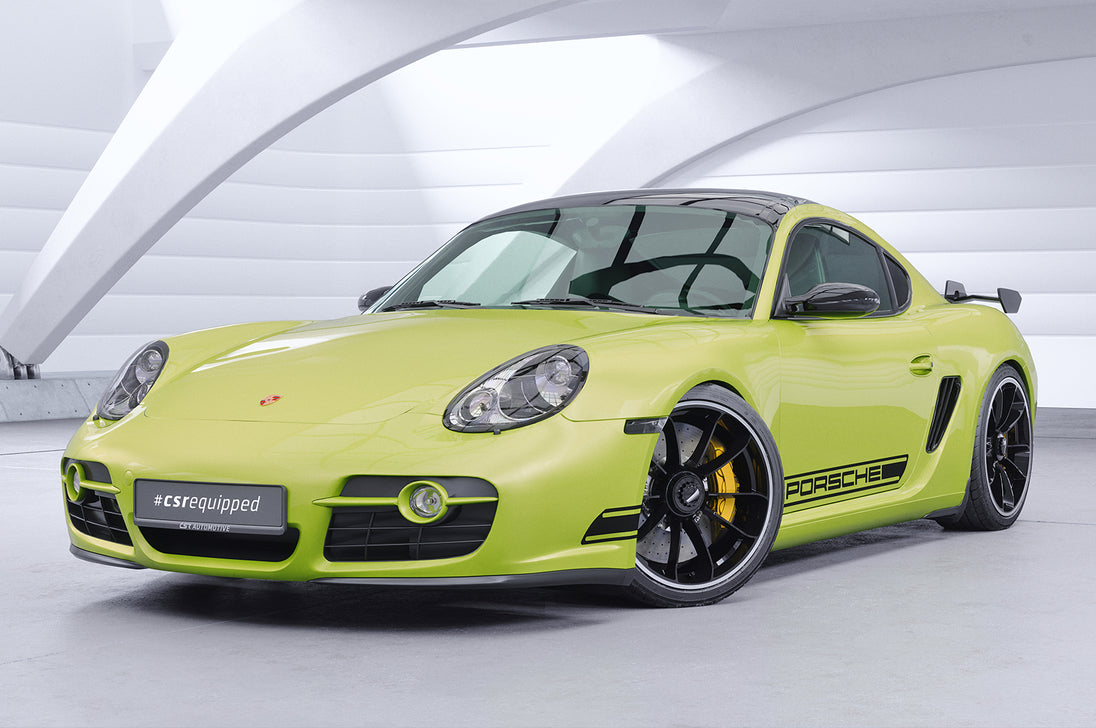 Swan Neck Rear Wing with ABE for Porsche Cayman 987c 2005-2013