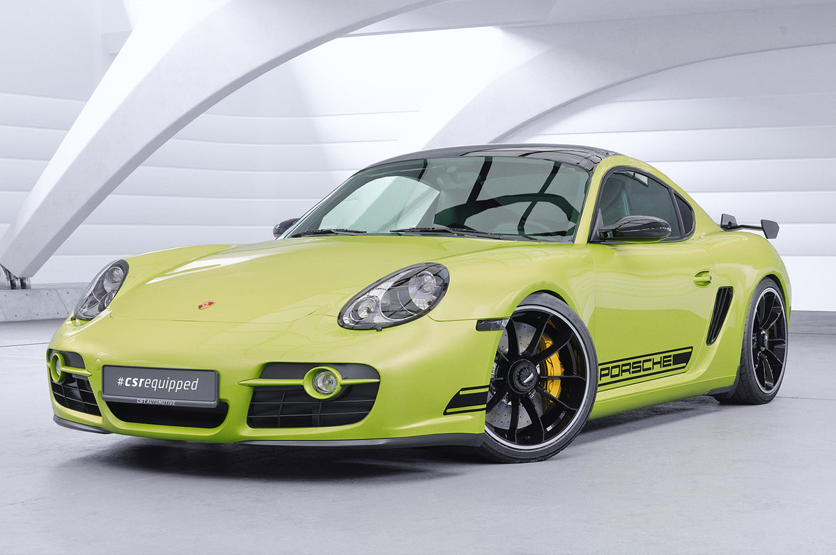 Swan Neck Rear Wing with ABE for Porsche Cayman 987c 2005-2013