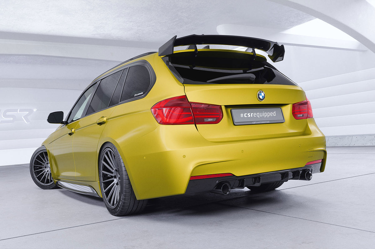 Swan Neck Rear Wing with ABE for BMW 3 Series F31 Touring 2012-2019