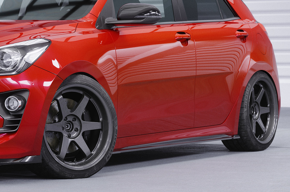 Side Skirts with ABE for Kia Rio YB 2017+