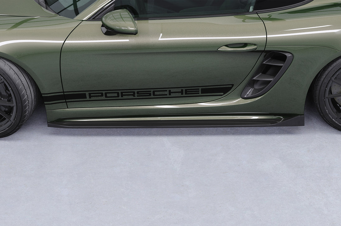 Side Skirts with ABE for Porsche 718 Boxster / Porsche Cayman 718 (982) 2016+