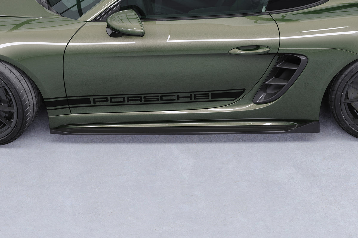 Side Skirts with ABE for Porsche 718 Boxster / Porsche Cayman 718 (982) 2016+