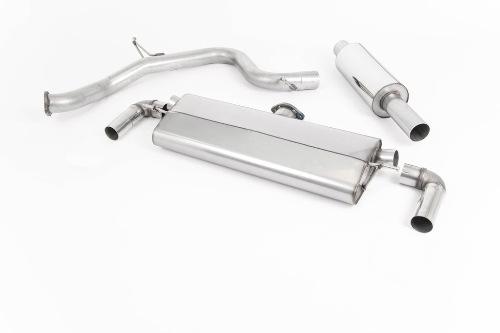 Resonated Cat-back Exhaust Seat Leon Cupra 290 5F 3 & 5 Door (GPF/OPF Models), Quad GT-80 Black – Milltek SSXSE228