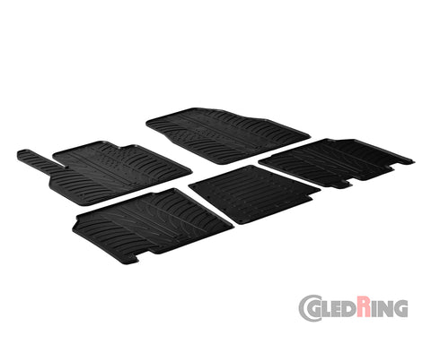 Rubber Car Mats Renault Kangoo 2 (2012–2021) Passenger Version - GledRing