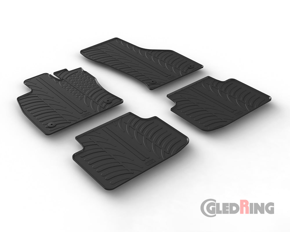 Rubber Car Mats Volkswagen Passat Variant & Saloon (2014–) Automatic - GledRing