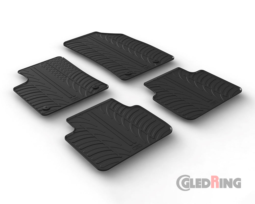 Rubber Car Mats Opel Crossland X (2017–2021) - GledRing