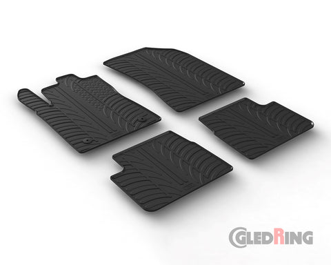 Tapetes de Borracha Citroen C3 5 portas (2016–) Manual - GledRing