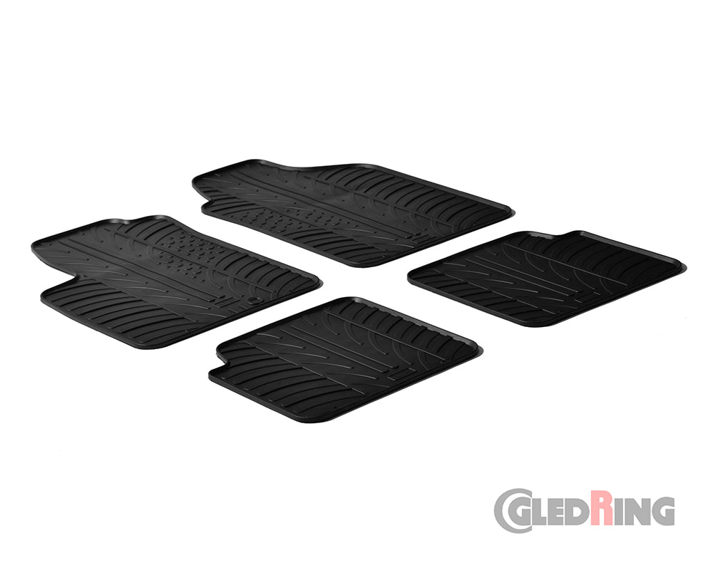 Rubber Car Mats Fiat 500 (2007–2012) - GledRing