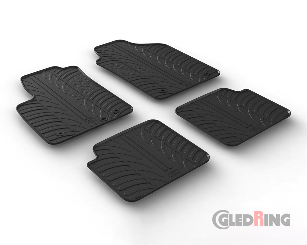 Rubber Car Mats Fiat 500 (2013–) - GledRing