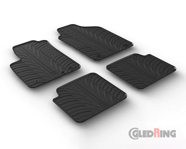 Alfombrillas de goma Fiat 500 (2013–) - GledRing