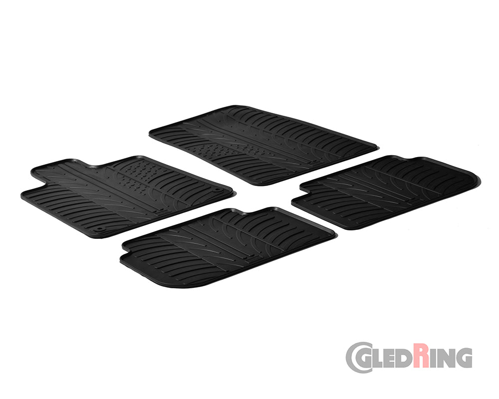 Rubber Car Mats Peugeot 407 (2004–) - GledRing