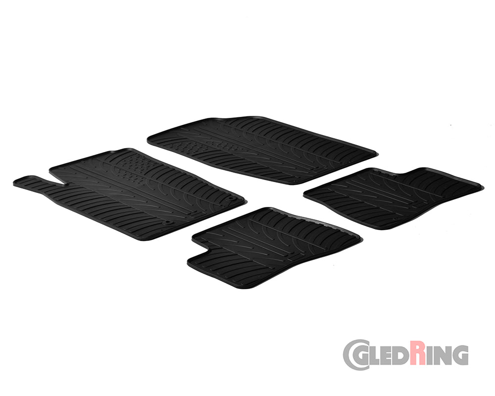 Rubber Car Mats Peugeot 206+ (2009–) - GledRing