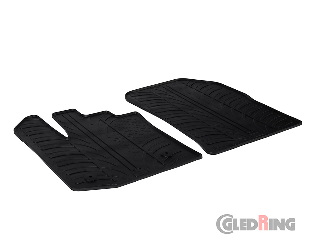 Rubber Car Mats Dacia Dokker Van (2013–) Front Seats Only - GledRing
