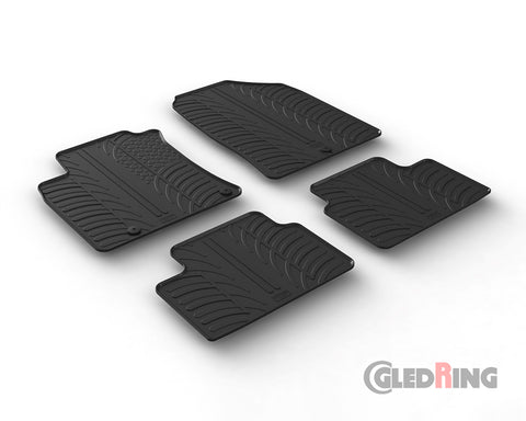 Alfombrillas de goma Hyundai i30 hatchback 5 puertas (2017–) manual - GledRing