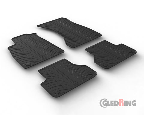 Alfombrillas de goma Audi A4 B9 Avant y berlina (2015–) - GledRing