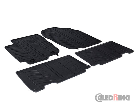 Gummifußmatten Toyota RAV4 (2013–2019) Schaltgetriebe - GledRing
