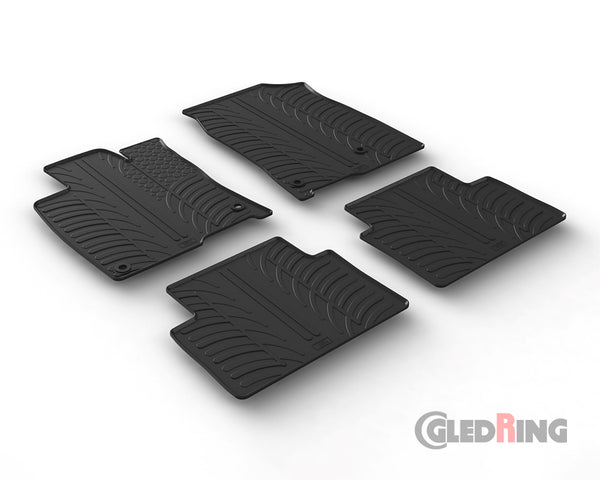 Alfombrillas de goma Honda Civic hatchback y berlina (2017–2021) - GledRing