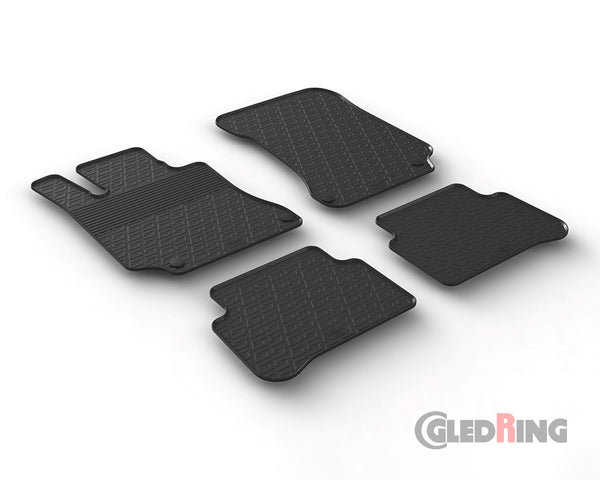 Rubber Car Mats Mercedes-Benz E-Class W212 (2014–2016) - GledRing