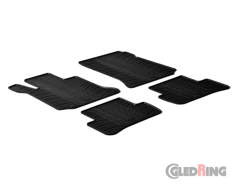 Rubber Car Mats Mercedes-Benz C-Class W204 (2007–2013) - GledRing