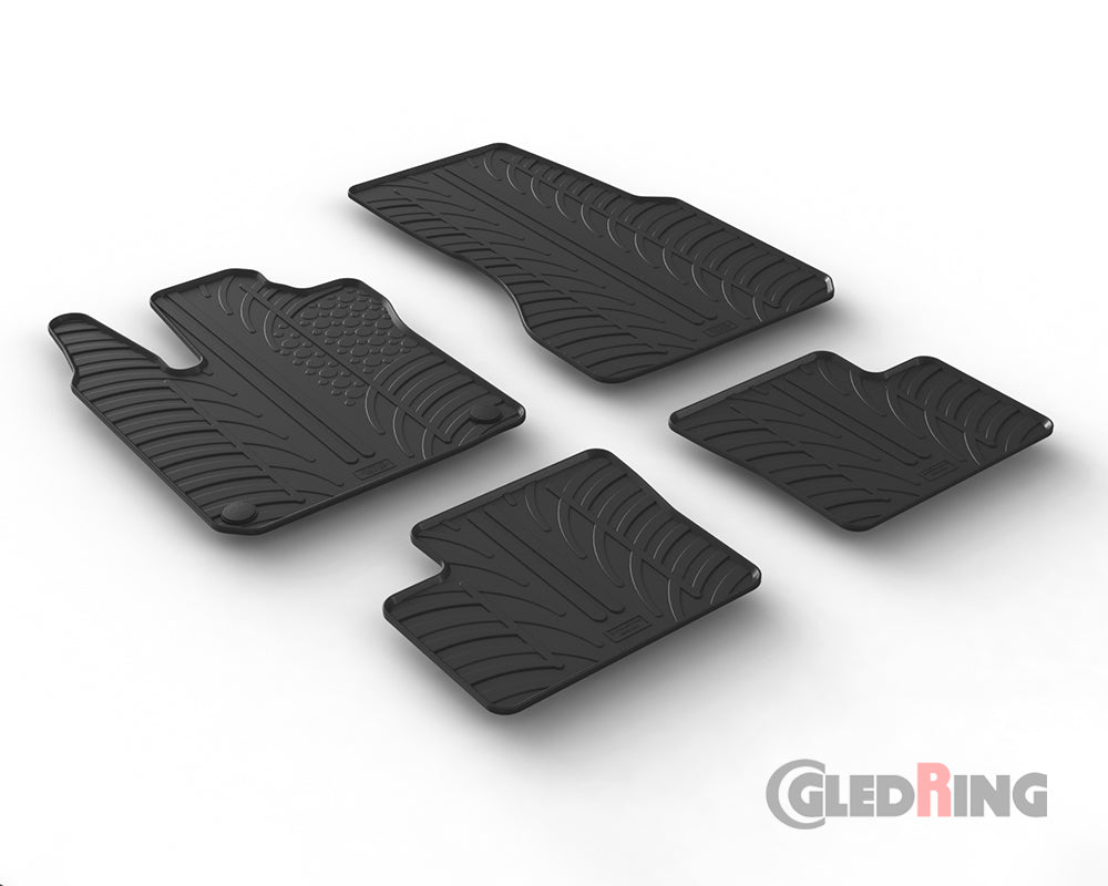 Rubber Car Mats Smart Forfour 453 (2014–) - GledRing