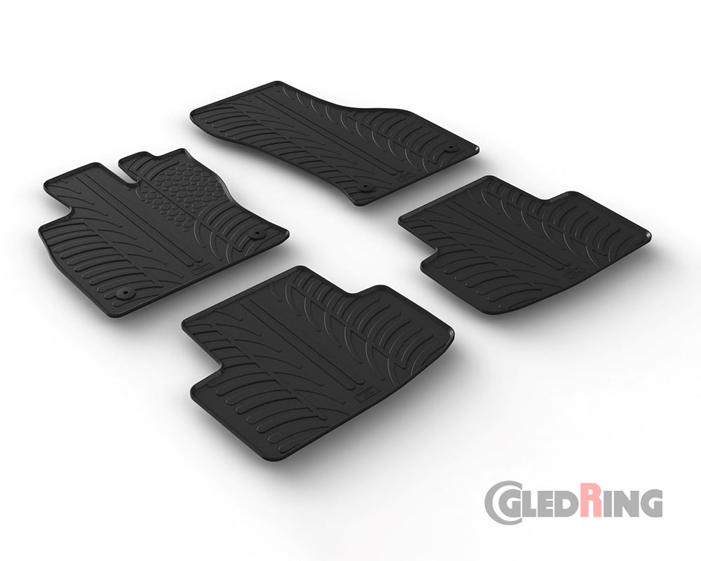 Rubber Car Mats Skoda Octavia 4 Combi & Liftback (2019–) Manual, Combustion Engine Only - GledRing