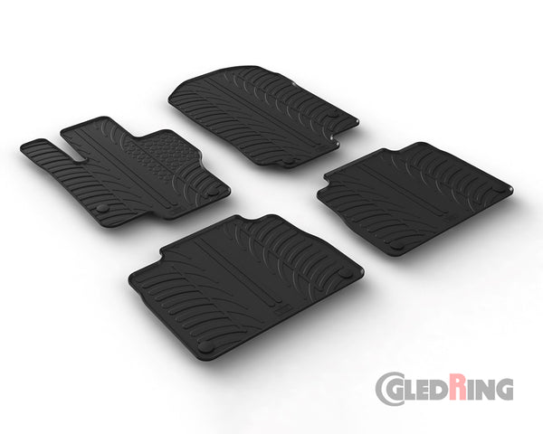Rubber Car Mats Mercedes-Benz GLE W167 SUV (2019–) Automatic - GledRing