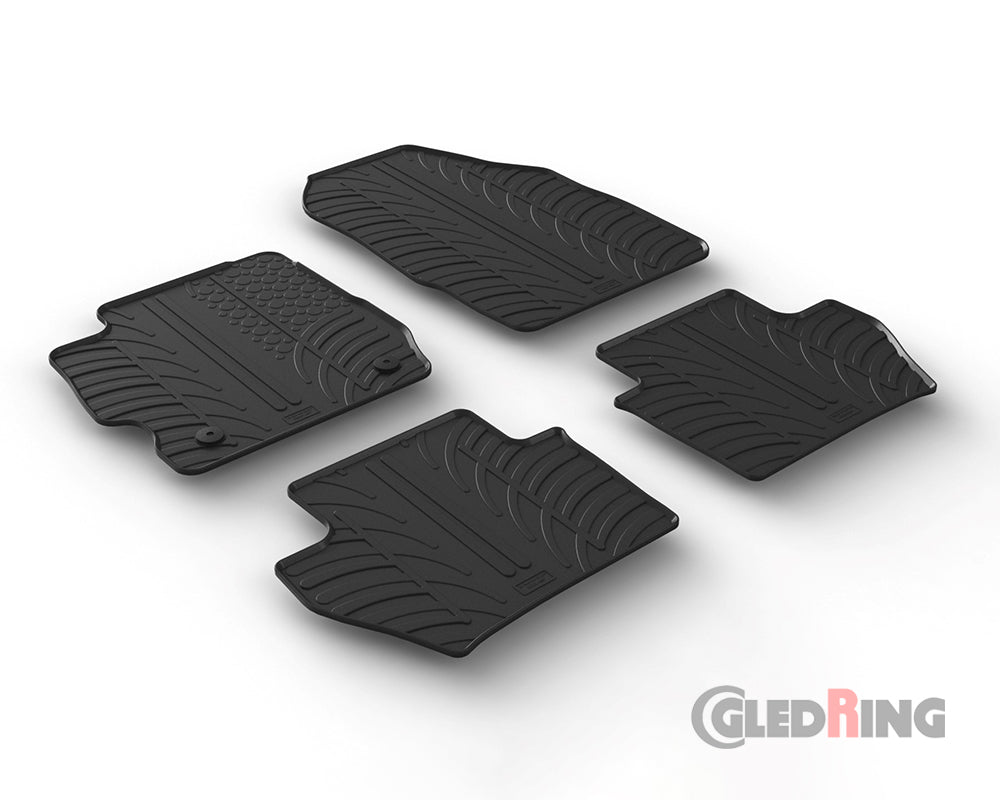 Rubber Car Mats Ford KA+ 5-door (2017–) Manual - GledRing