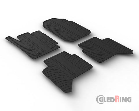 Alfombrillas de goma Ford Ranger Raptor (2019–2022) diésel, automático - GledRing