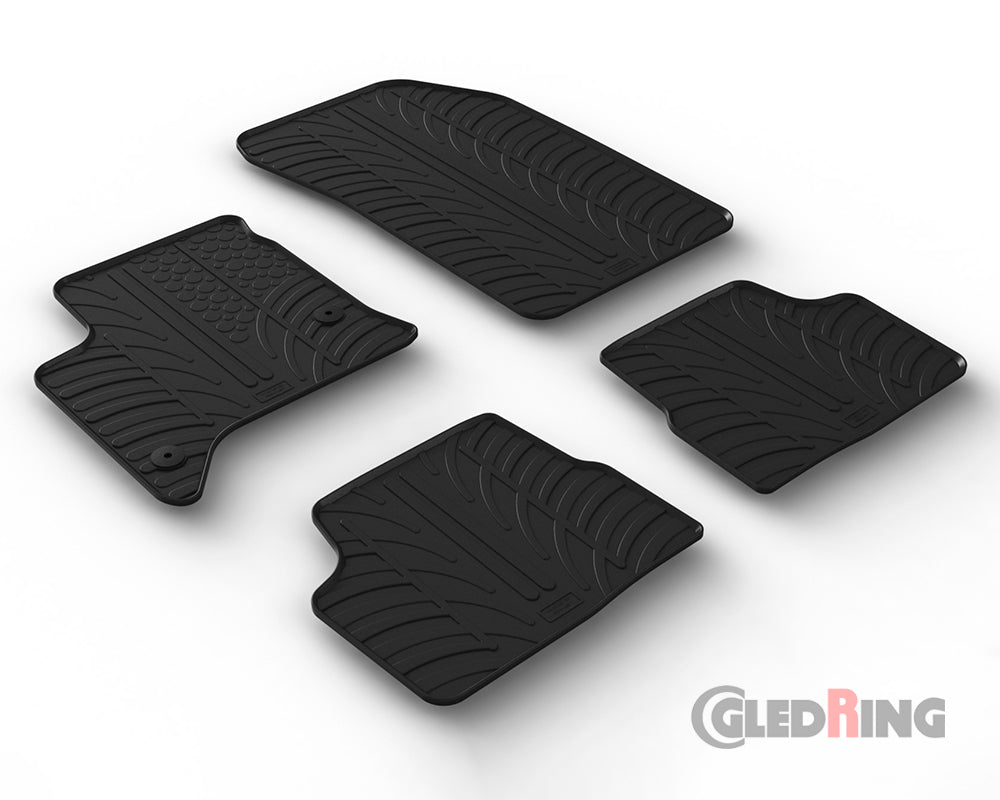 Rubber Car Mats Fiat 600 (2024–) Hybrid, Automatic - GledRing