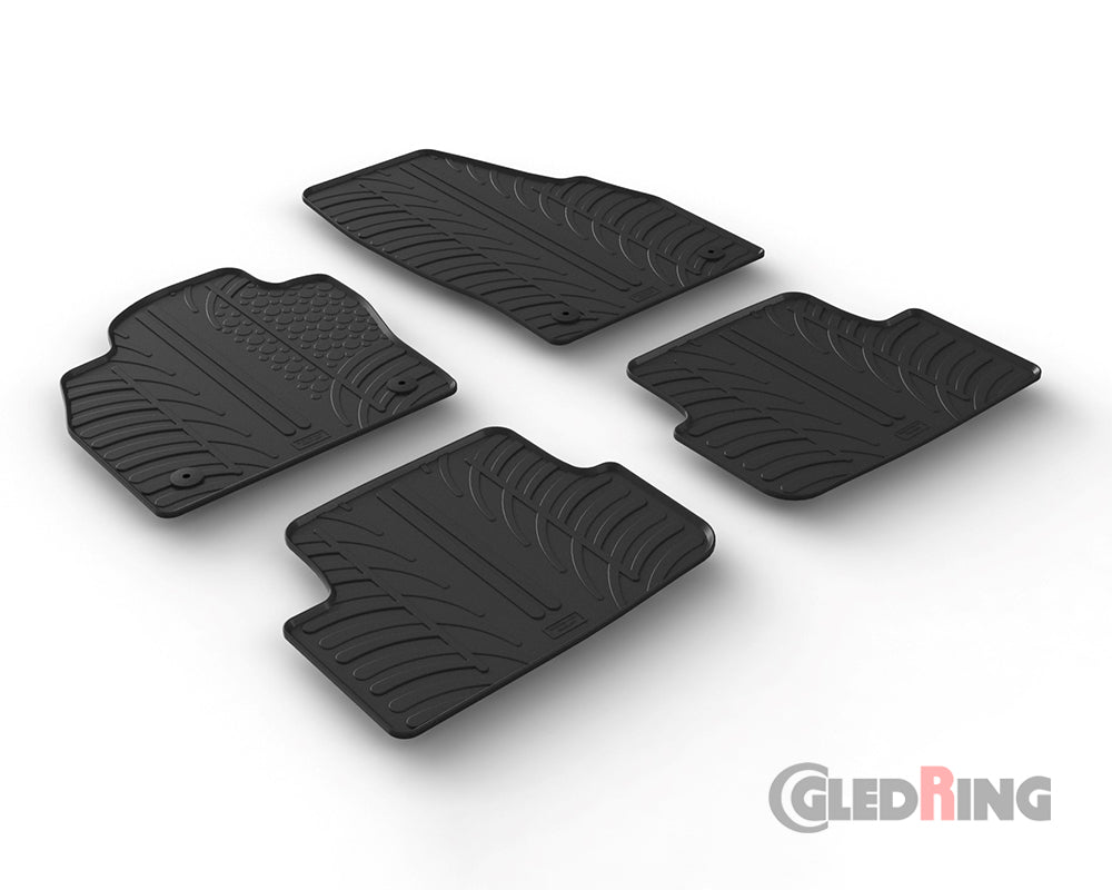 Rubber Car Mats Volkswagen Polo AW 5-door (2017–) - GledRing