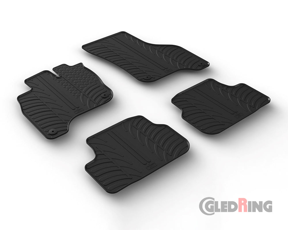 Rubber Car Mats Volkswagen e-Golf 7 (2014–2020) Electric - GledRing