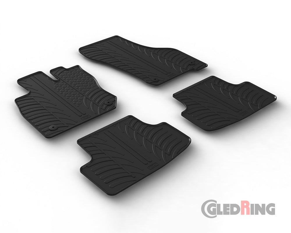 Rubber Car Mats Volkswagen Golf 8 eTSI (2020–) Mild Hybrid, Automatic - GledRing