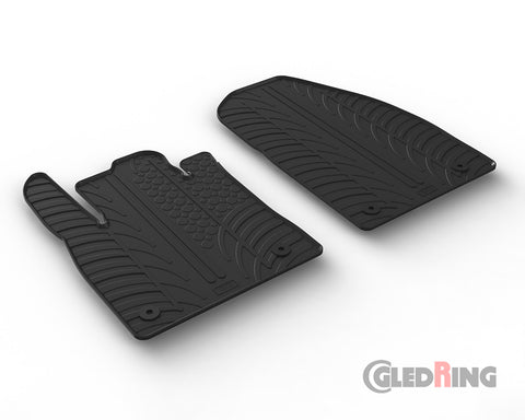 Alfombrillas de goma Ford Tourneo Courier MK2 furgón (2023–) automático, solo asientos delanteros - GledRing